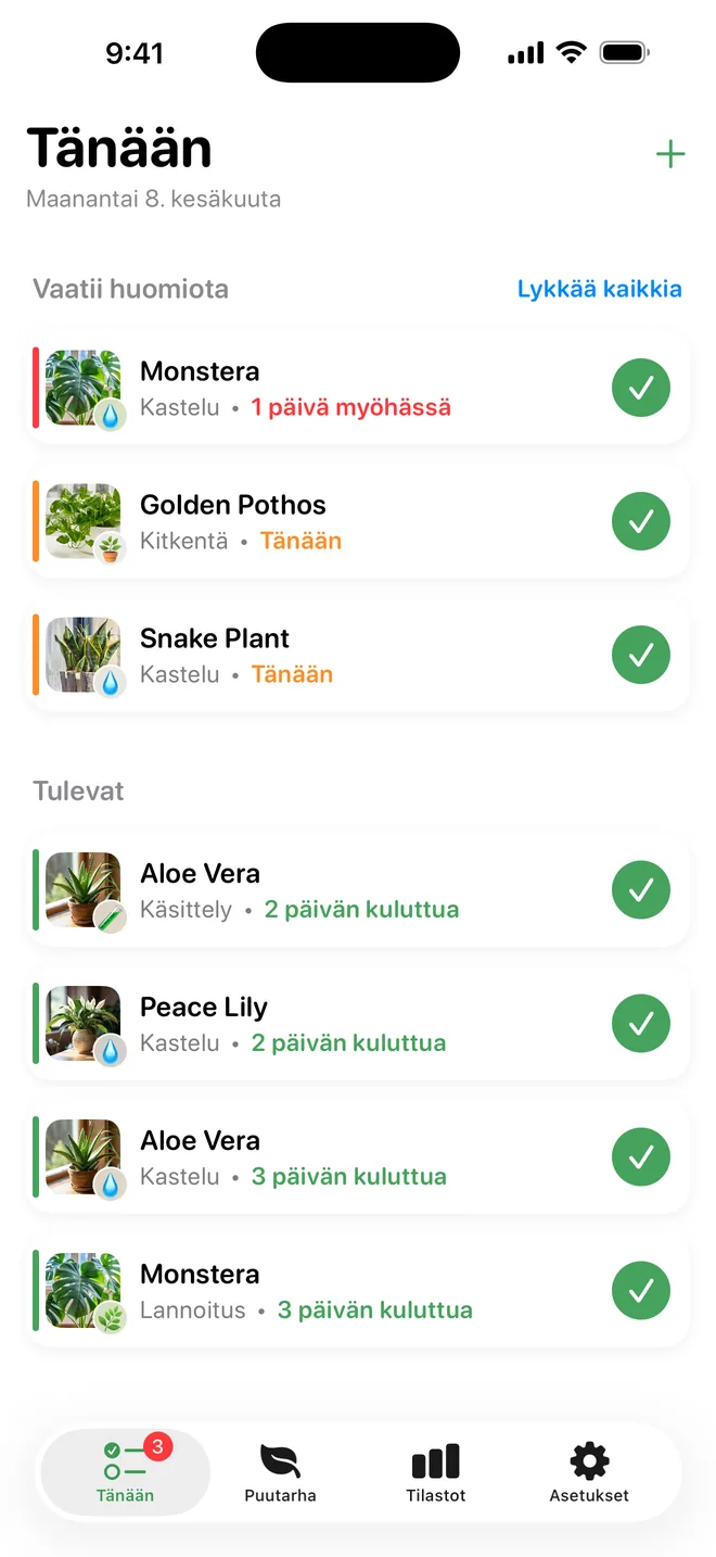 Älä unohda kastella