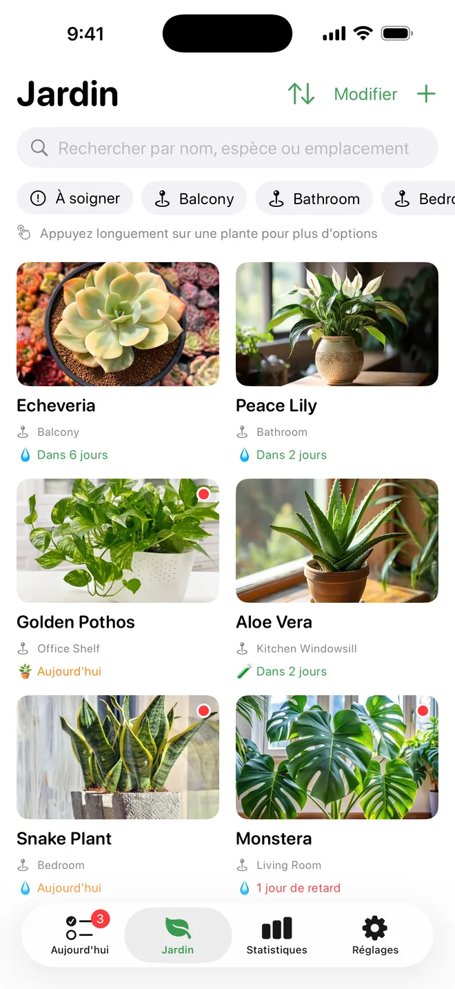 Toutes vos plantes